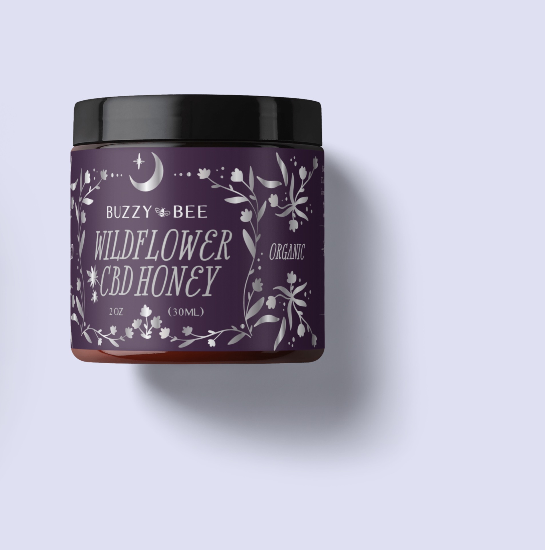 Buzzy Bee CBD CBD honey custom label design