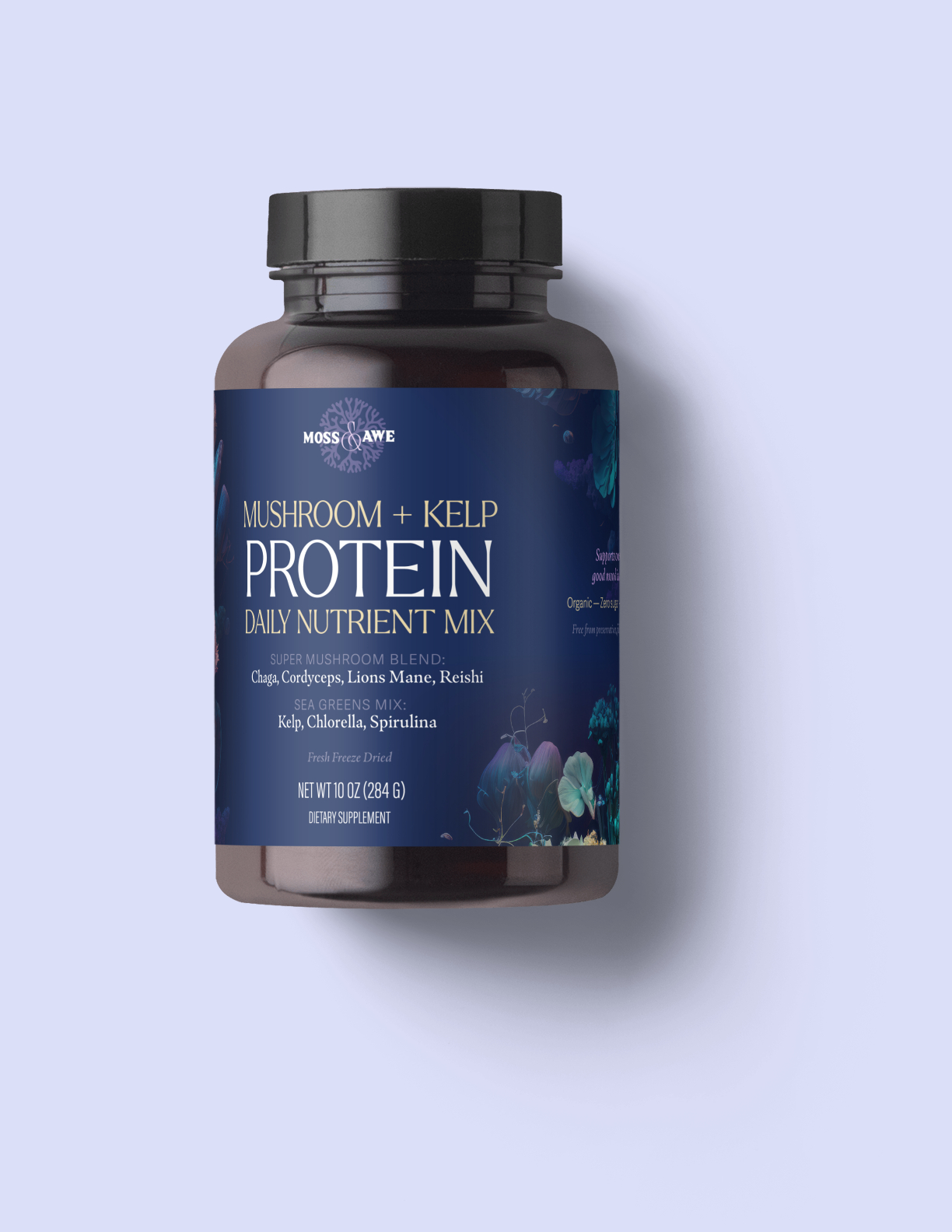 Protein powder packer bottle label graphic design