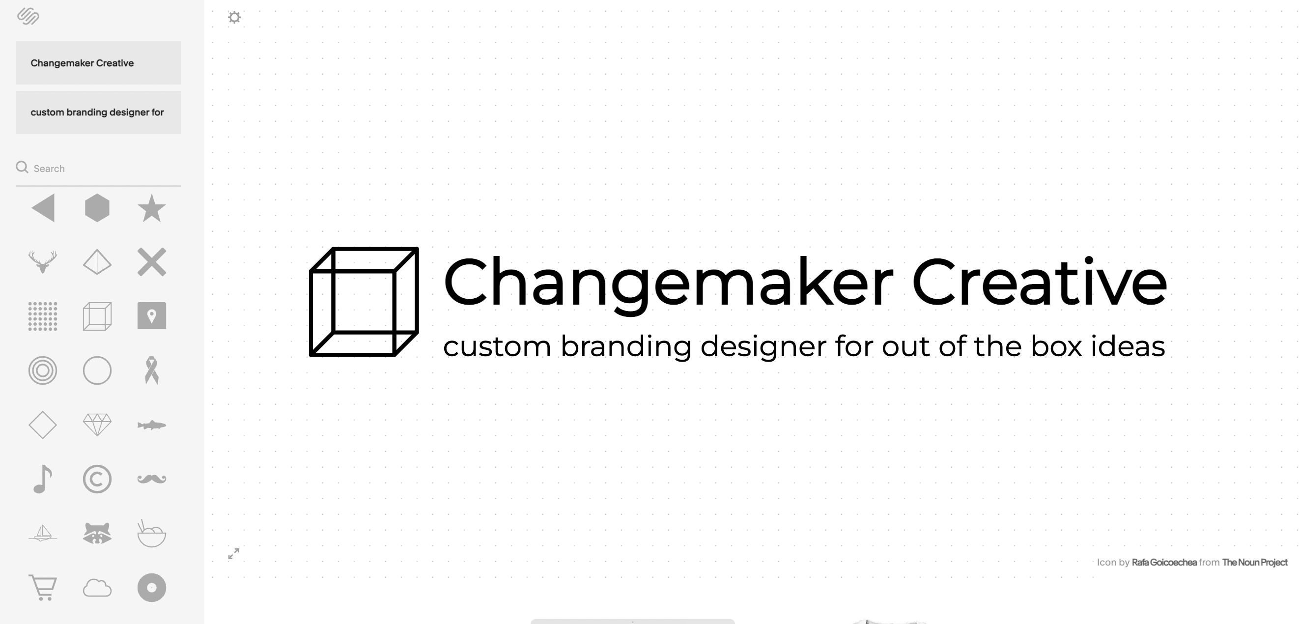 DIY logo with squarespace logo designer