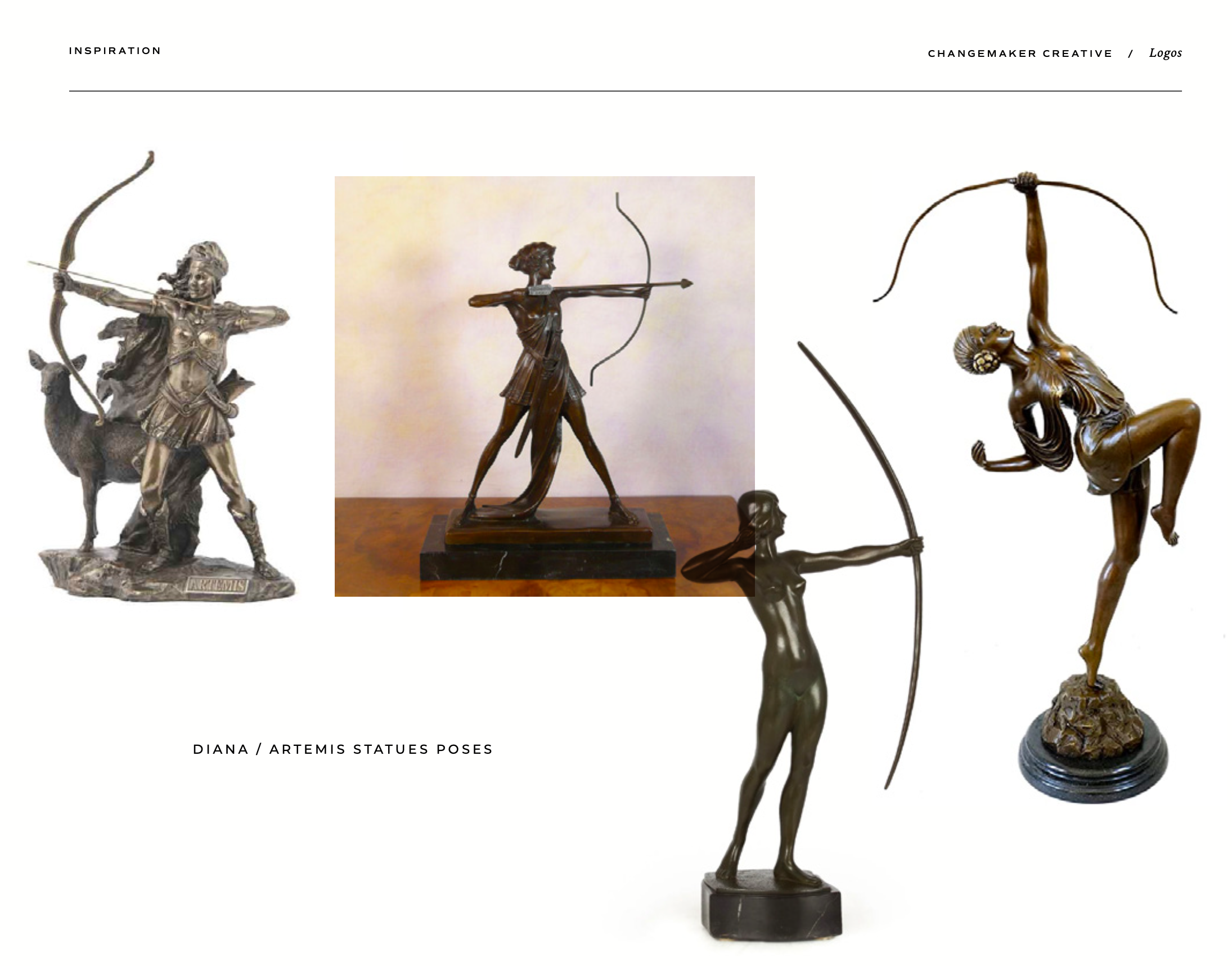 artemis Diana and Artemis statues