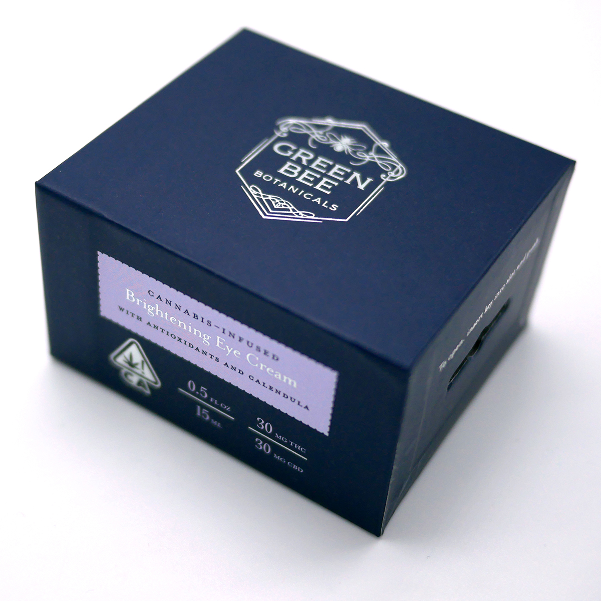 Green Bee Botanicals luxury cannabis skincare product box design