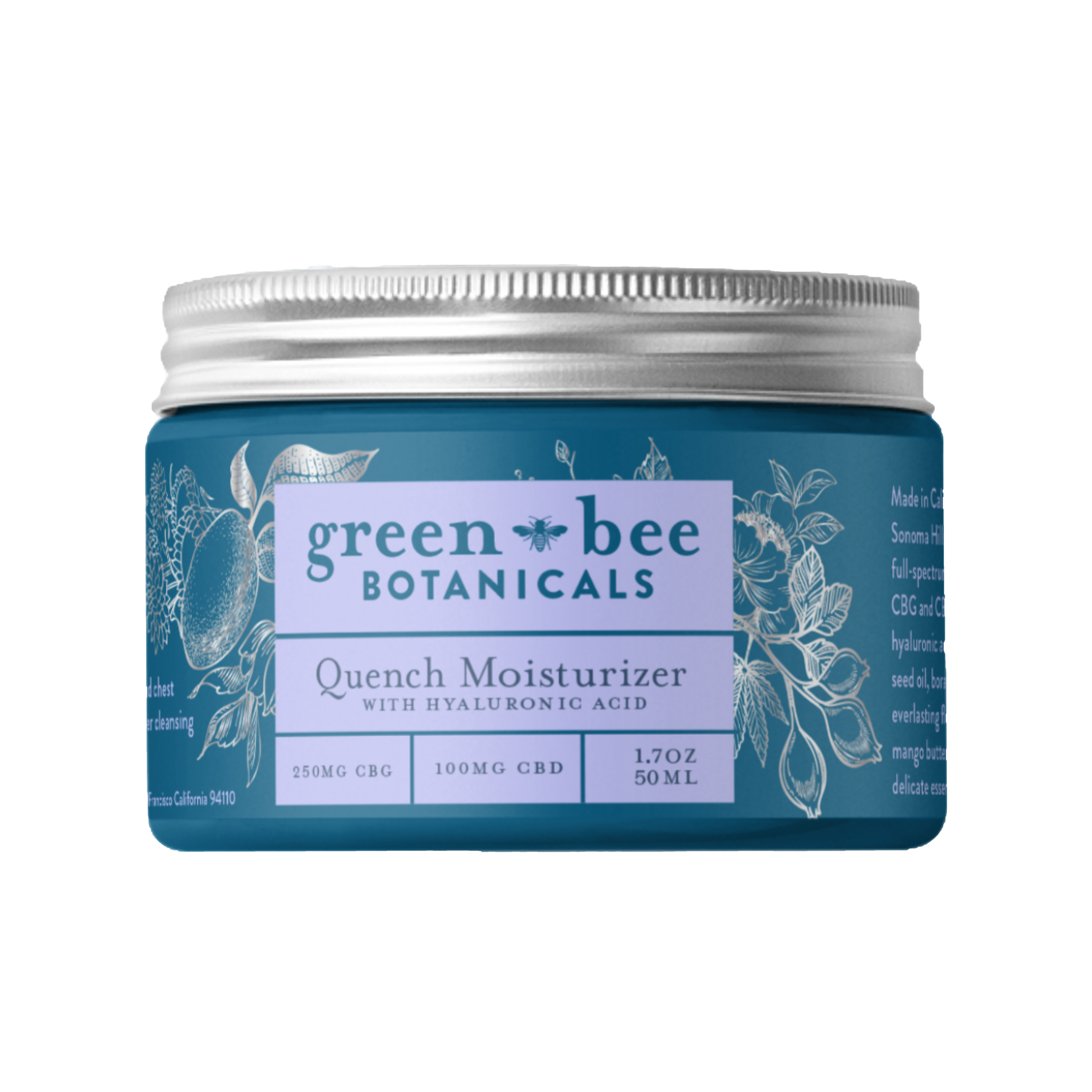 gbb-quench-Crinkle-lid Plastic free custom glass jar package