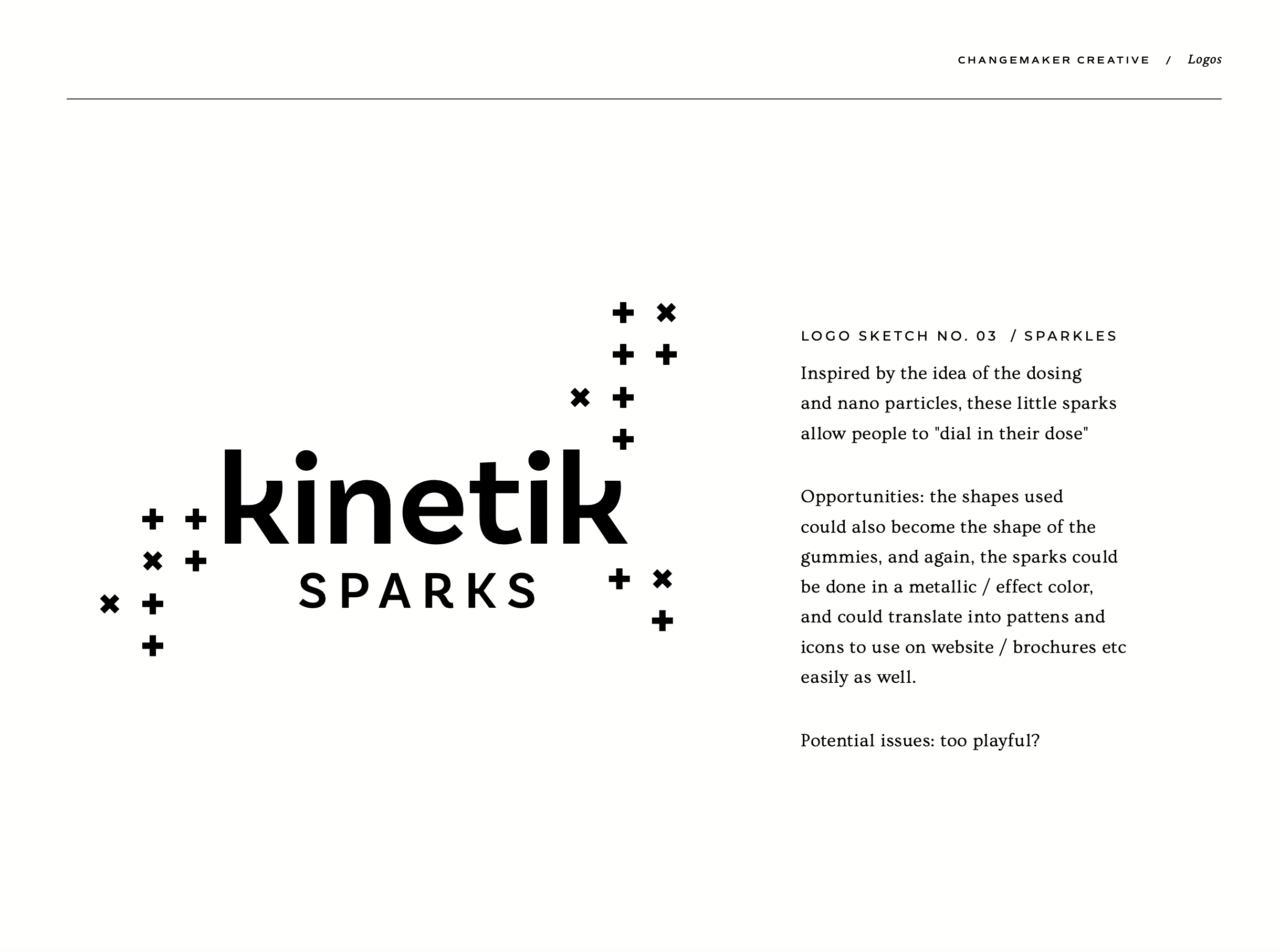 kinetik draft 3 logo sketch concept