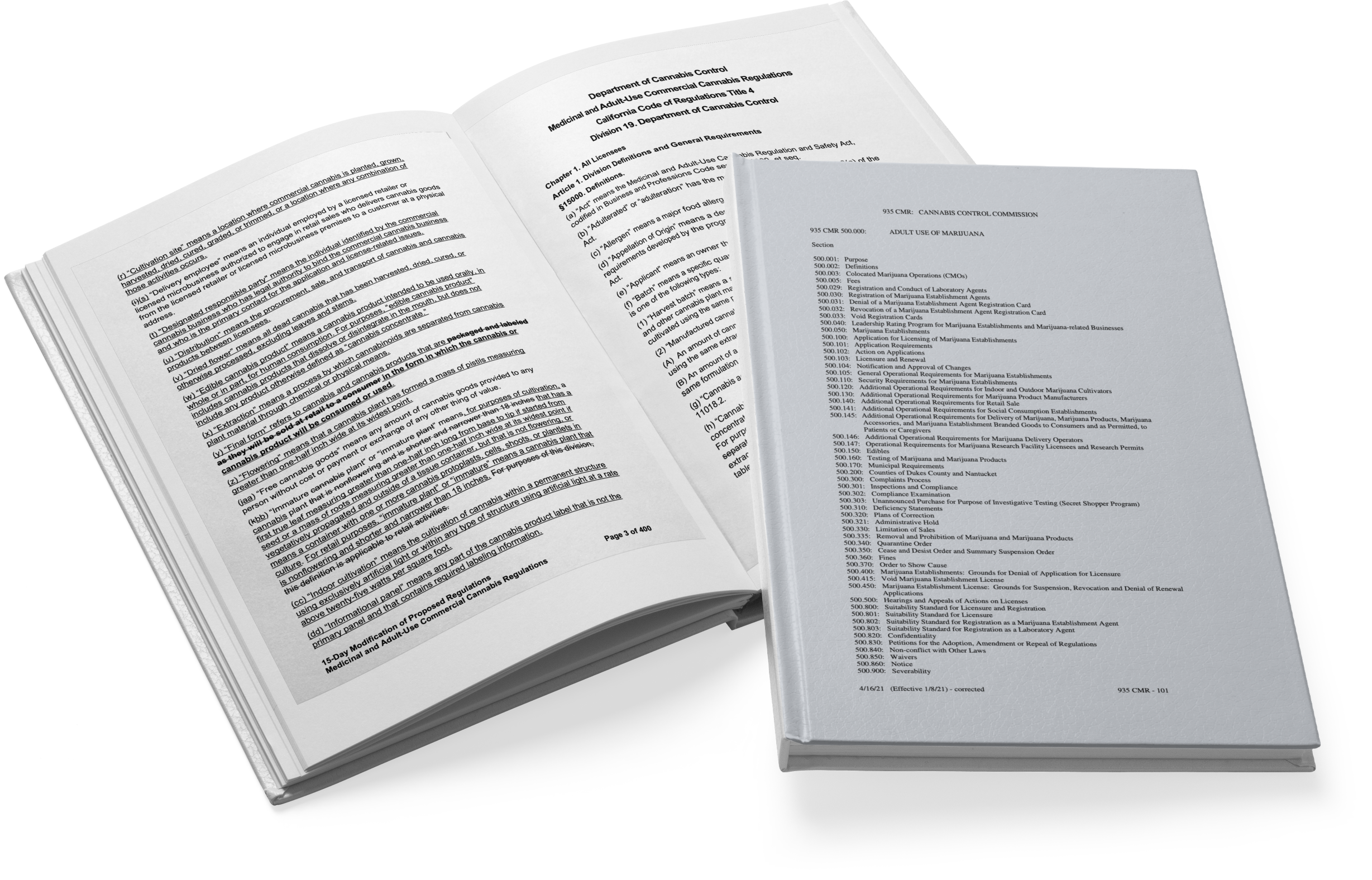 regs-books Cannabis regulations are tedious reading